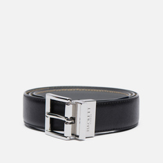 Ремень Hackett Stitch Edge Leather Reversible, цвет чёрный