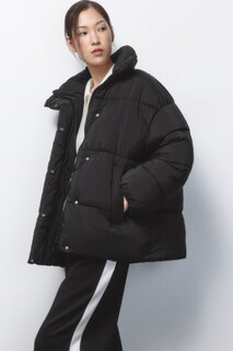 куртка женская Куртка oversize стеганая с воротником-стойкой Befree