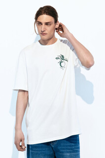 футболка мужская Футболка oversize хлопковая с принтом Befree