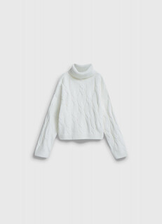 Вязаный свитер для девочек, Белый Ostin