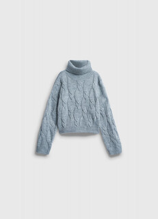 Вязаный свитер для девочек, Серый Ostin