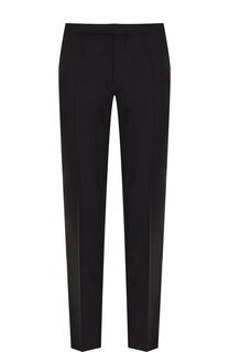 Брюки прямого кроя из смеси шерсти и шелка Zegna