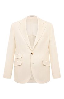 Пиджак изо льна и шелка Brunello Cucinelli