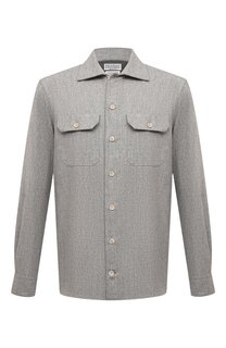 Шерстяная рубашка Brunello Cucinelli