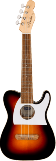Fullerton Tele Uke, Walnut Fingerboard, White Pickguard, 2-Color Sunburst Fender