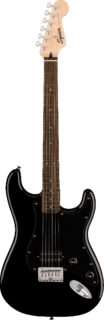 FENDER SQUIER Sonic Stratocaster HT H, Laurel Fingerboard, Black Pickguard, Black