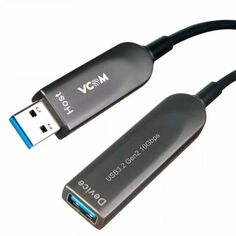 Кабель интерфейсный VCOM D3730-10.0 активный оптический USB3.2 Extention AM-AF 10м