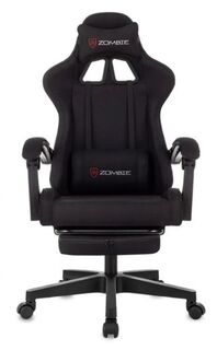 Кресло игровое ZOMBIE Shadow черный Neo Black с подголов. крестов. пластик подст.для ног пластик черный