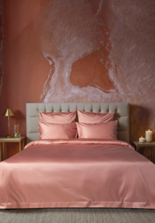 Постельное белье Евро Bellehome Lamoda Exclusive Stone Amber, тенсель-хлопок