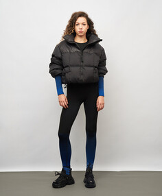 Леггинсы спортивные для женщины черные Jumkey (40-42(2XS-XS))