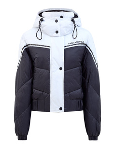 Утепленная куртка в стиле colorblock из влагозащитного нейлона Karl Lagerfeld