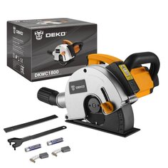 Штроборез Deko, DKWC1800, 125 мм, 1.8 кВт, 2 рабочих диска, лазерный указатель, 4000 об/мин, 063-4241 ДЕКО