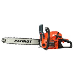 Пила цепная бензиновая, Patriot, 2.9 л.с., 2100 Вт, длина шины 45 см, шаг цепи 0.325 дюйм, 72 звен, PT 4518, 220105550 Патриот