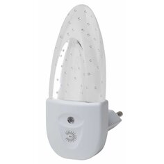 Ночник Эра, NN-619-LS-W, пластик, 0.5 Вт, 220 В, белый, Б0019103 ERA