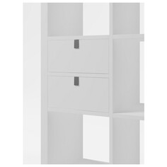 Стеллажи вставка с двумя выдвижными ящиками BOX 328х328х280мм белый ЛДСП Riddle