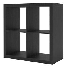 Стеллажи стеллаж DELIO 752x752x280мм черный тамбурат Riddle
