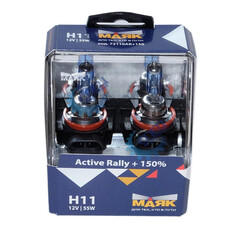 Лампы для фар автомобиля лампа МАЯК ACTIVE RALLY Н11 12В 55Вт 2шт