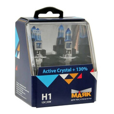 Лампы для фар автомобиля лампа МАЯК ACTIVE Н1 12В 55Вт 2шт