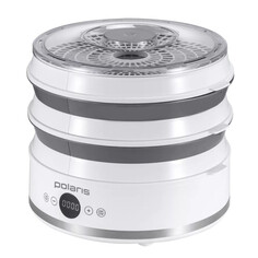 Сушилки для овощей и фруктов сушилка для овощей и фруктов Polaris PFD 2808V 380 Вт 5 поддонов белый