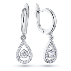 Серьги из серебра э0612сг06162800 ЭПЛ Даймонд
