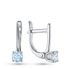 Серьги из серебра э0612сг08210863_white ЭПЛ Даймонд