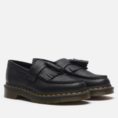 Женские ботинки лоферы Dr. Martens Adrian Virginia, цвет чёрный