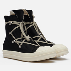 Мужские кроссовки Rick Owens DRKSHDW Porterville Denim Hexa, цвет чёрный