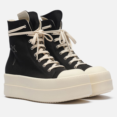 Мужские кроссовки Rick Owens DRKSHDW Porterville Denim Double Bumper, цвет чёрный