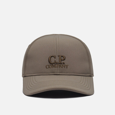 Кепка C.P. Company C.P. Shell-R Logo, цвет коричневый