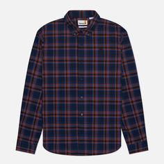Мужская рубашка Timberland Stretch Poplin Check, цвет синий