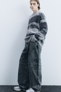 брюки джинсовые мужские Джинсы baggy fit с декоративными швами Befree