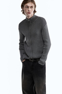 джемпер мужской Джемпер вязаный облегающий на молнии Befree