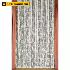 Тюль 1 м/п Жаккард сетка 290 см цвет белый Elit Home