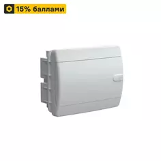 Щит распределительный встраиваемый IEK Union UIC-KP13-V-08-41-K01 ЩРВ-П-8 8 модулей IP41 пластик цвет белый