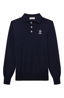Поло из шерсти и кашемира Brunello Cucinelli