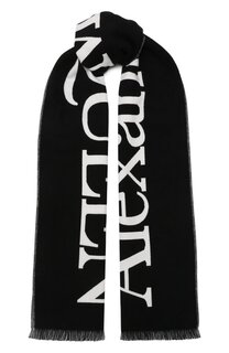 Хлопковый шарф Alexander McQueen