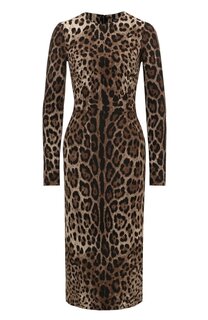 Платье из вискозы Dolce & Gabbana