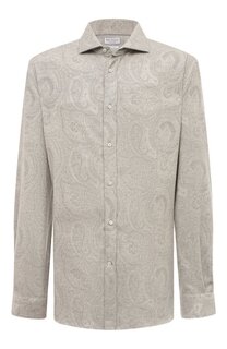 Хлопковая рубашка Brunello Cucinelli
