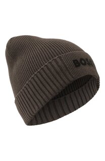 Шапка из хлопка и шерсти BOSS