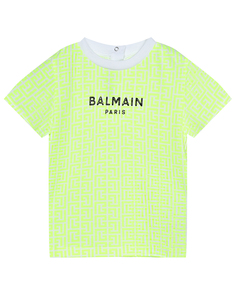 Футболка со сплошным лого Balmain