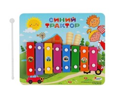 Музыкальные инструменты Музыкальный инструмент Играем вместе Синий трактор Металлофон