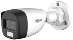 Видеокамера Dahua DH-HAC-HFW1200CMP-IL-A-0360B-S6 уличная цилиндрическая HDCVI с интеллектуальной двойной подсветкой 2Mп; CMOS; объектив 3.6мм