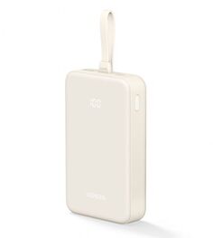 Аккумулятор внешний UGREEN PB505 35340_ 20000mAh Quick Charging Power Bank 20W Build-in USB-C Cable, white