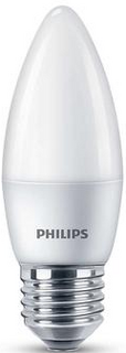 Лампа светодиодная Philips 929002970907 6W, 620lm, E27, 840, B35, матовая