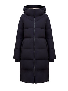 Пуховая стеганая парка с митенками и съемным капюшоном Woolrich