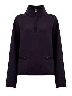 Свитшот-анорак из хлопкового флиса с воротом на молнии Woolrich