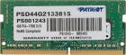 Оперативная память Patriot Memory SO-DIMM DDR4 4GB 2133Mhz Signature (PSD44G213381S)