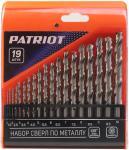 Набор сверл по металлу Patriot HSS 19 штук, 1-10 мм, в пластиковом боксе, №1 Патриот