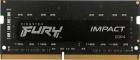 Оперативная память Kingston SO-DIMM DDR4 16Gb 2666MHz FURY Impact Black (KF426S16IB/16)
