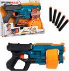 Бластер механический 1 Toy Funmax, M31, барабан на 18 выстрелов, в комплекте 24 EVA снаряда Т24244